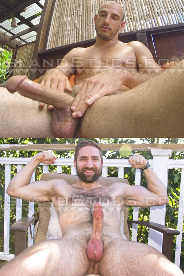 Islandstuds - big-cocked macho straight guardsman Eli and sexy fuzzy graduate student Mark strip down, open virgin manholes, work out, piss and jerk off 01