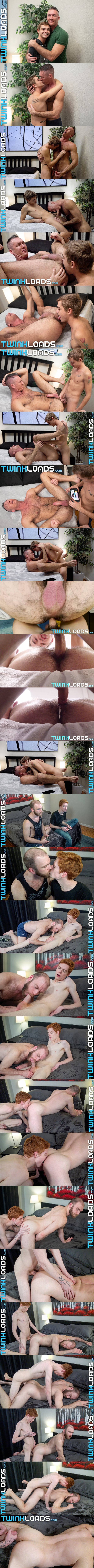 Twink Loads - Grayson Lange and Connor Taylor bareback and creampie daddy Silver Steele and Peter Marcus (aka Bishop Gibson) 02