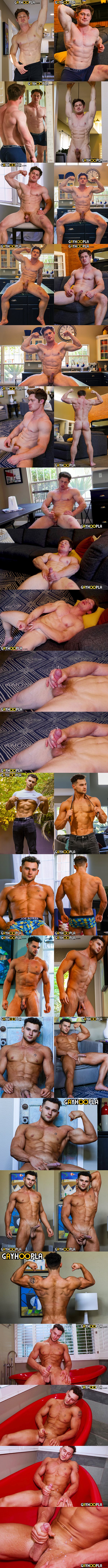 Gay Hoopla - ripped muscle hunk Justin Sharp and hot straight bodybuilder Zack Dickson jerk off for the first time on camera 02