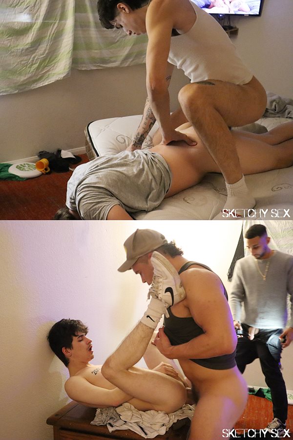 Sketchy Sex - Angel Elias, Blake Rivers, Good Boy, Logan Aarons, Preston Peters, Tanner Valentino gangbang Jay in Big Dick Jam 01