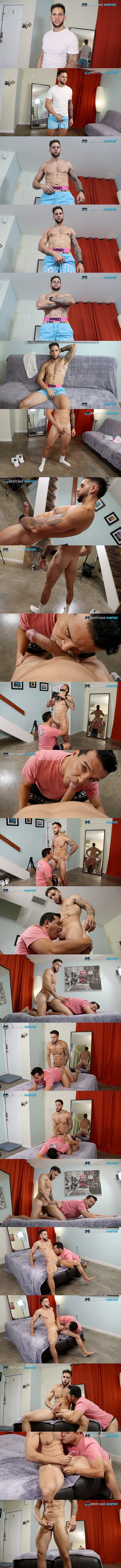 Beefcake Hunter - straight dude Adrian fucks a guy for the first time until he blows his load in Hung Beefcake Adrian Is Back 02