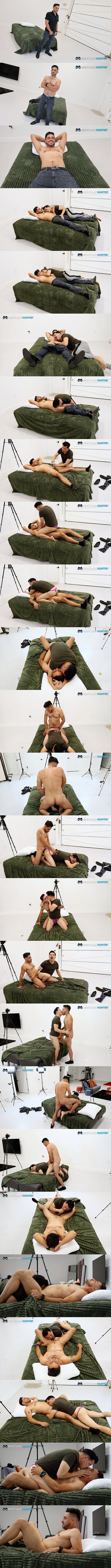 Beefcake Hunter - masculine latino straight daddy Pablo fucks Victor's mouth and ass in Long Fuck Session With Beefcake Pablo 02